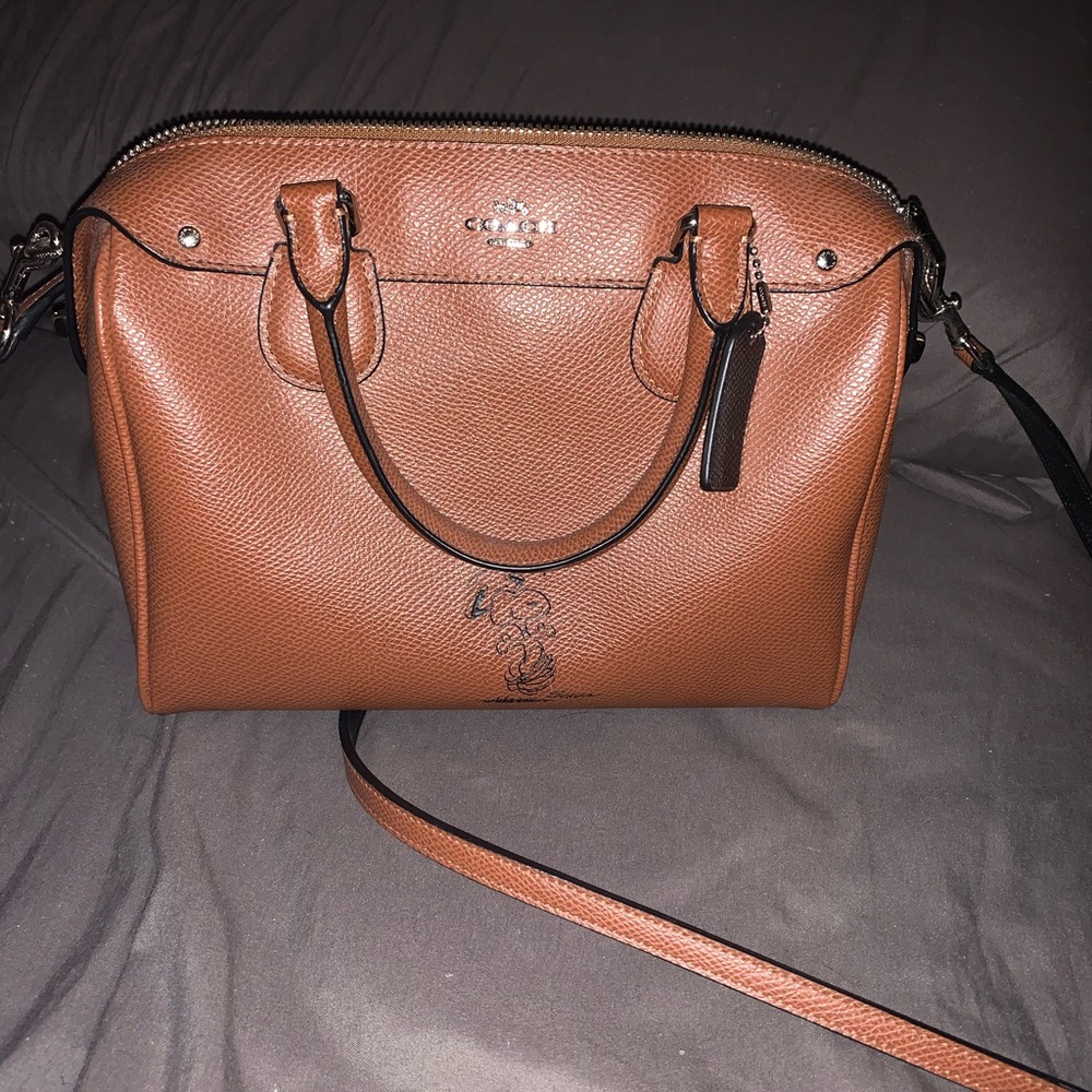 Coach brown snoopy limited edition crossbody